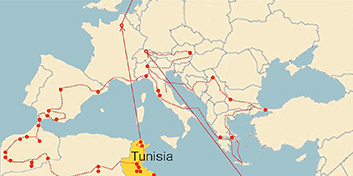 Map of Tunisia