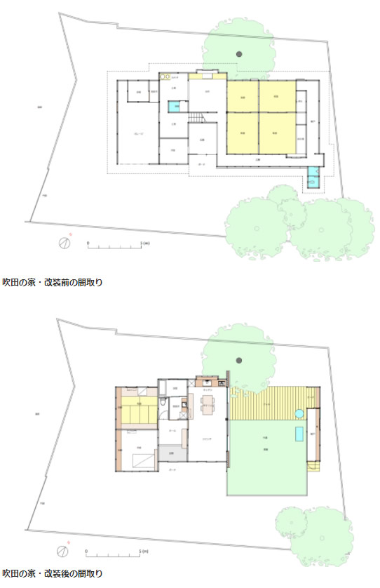 吹田の家　間取り図