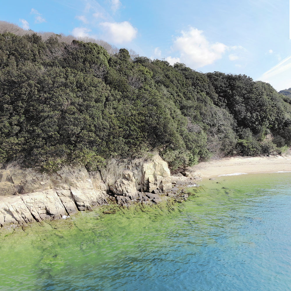 プライベートビーチの様な海岸