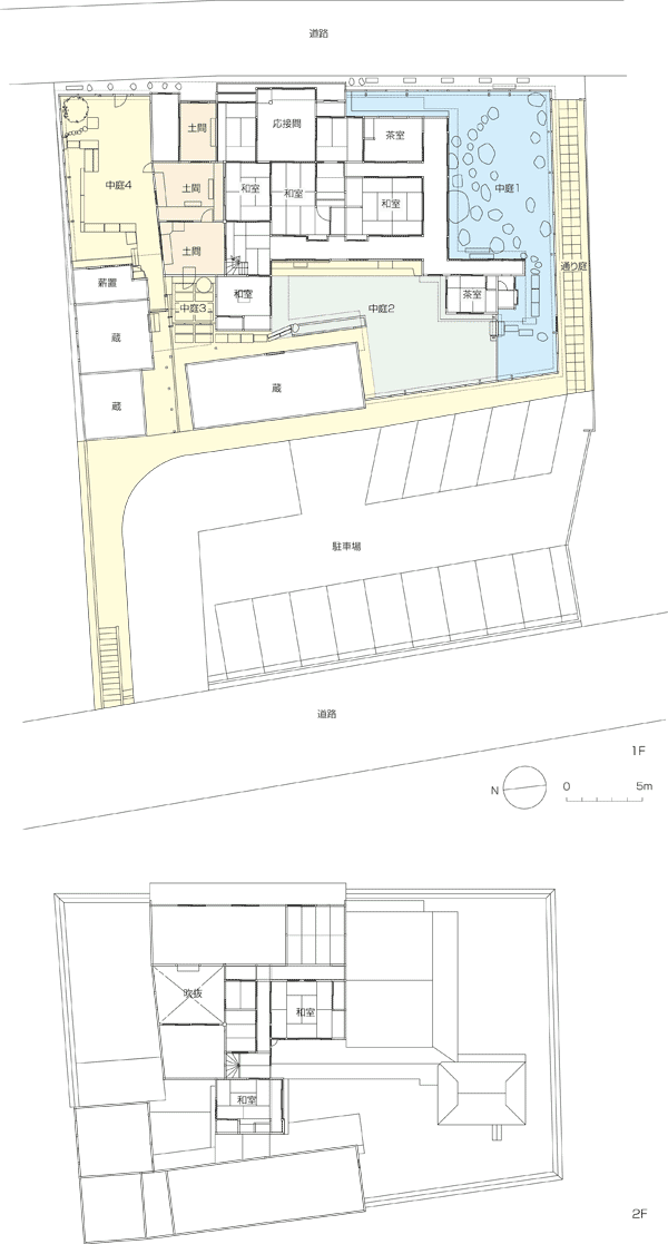 築２００年の母屋と三つの蔵と中庭のある家・改造案間取り