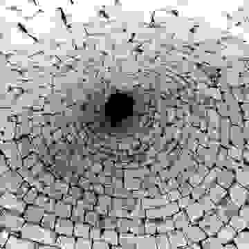 トゥルッリの内部天井の石積み屋根