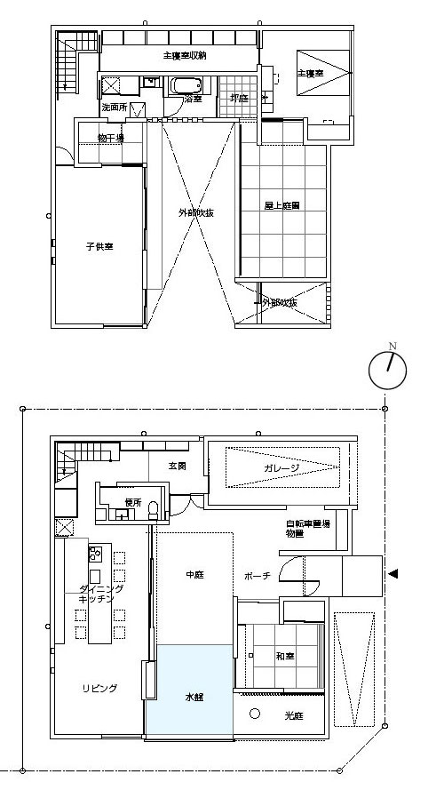 上新田の家 間取り図
