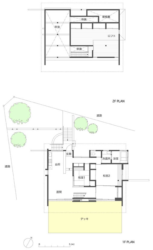 大室高原の家　間取り図